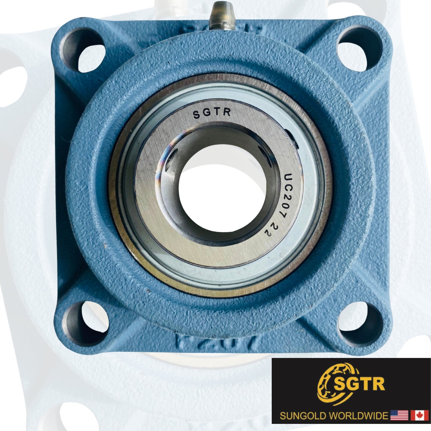 UCF207-22 4-Bolt Square Flange Bearing, 1-3/8" inch Bore