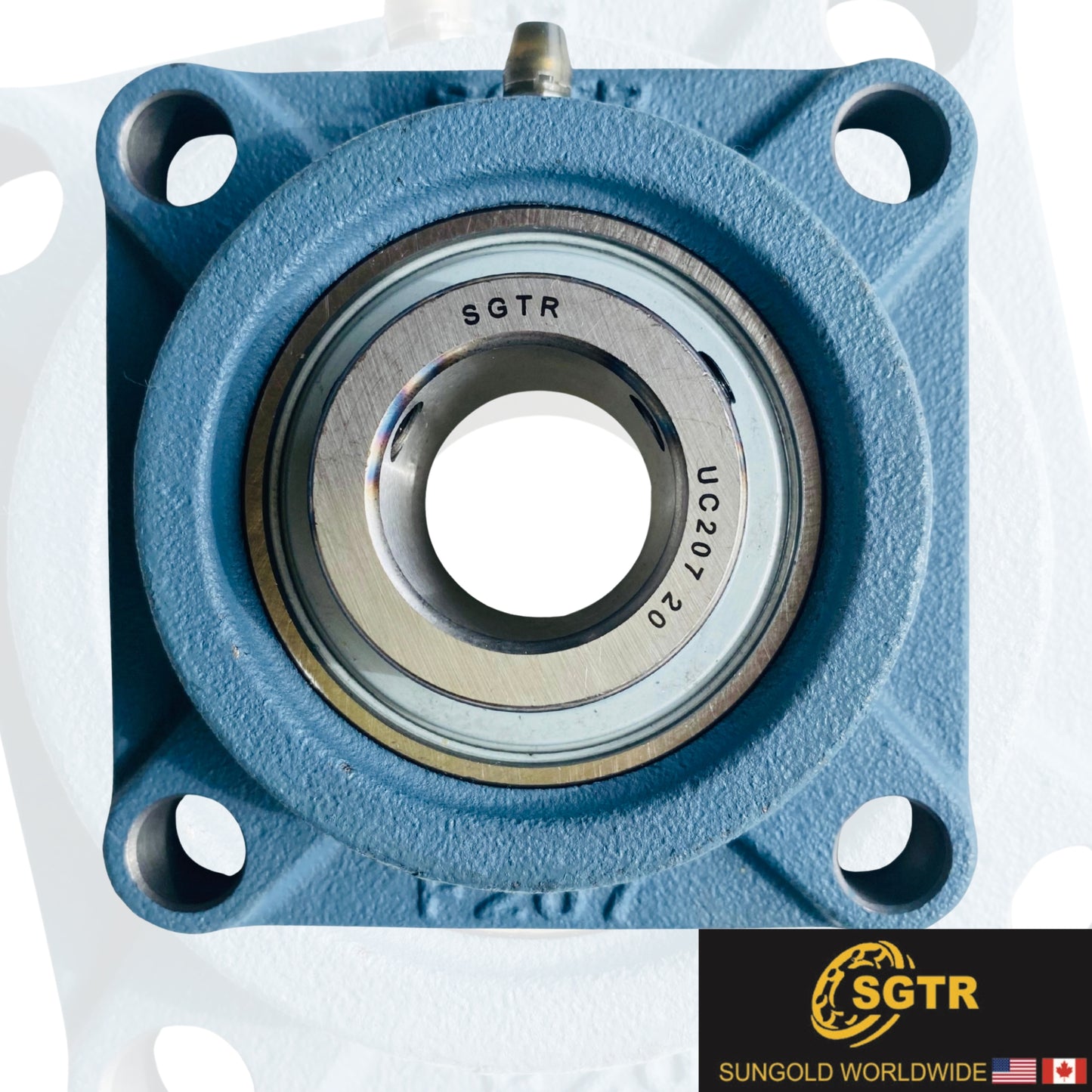 UCF207-20 4-Bolt Square Flange Bearing, 1-1/4" inch Bore