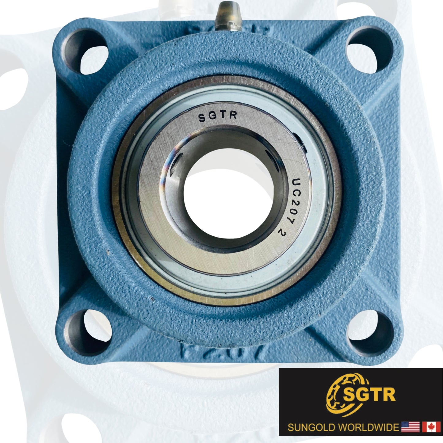 UCF207-23 4-Bolt Square Flange Bearing, 1-7/16" inch Bore