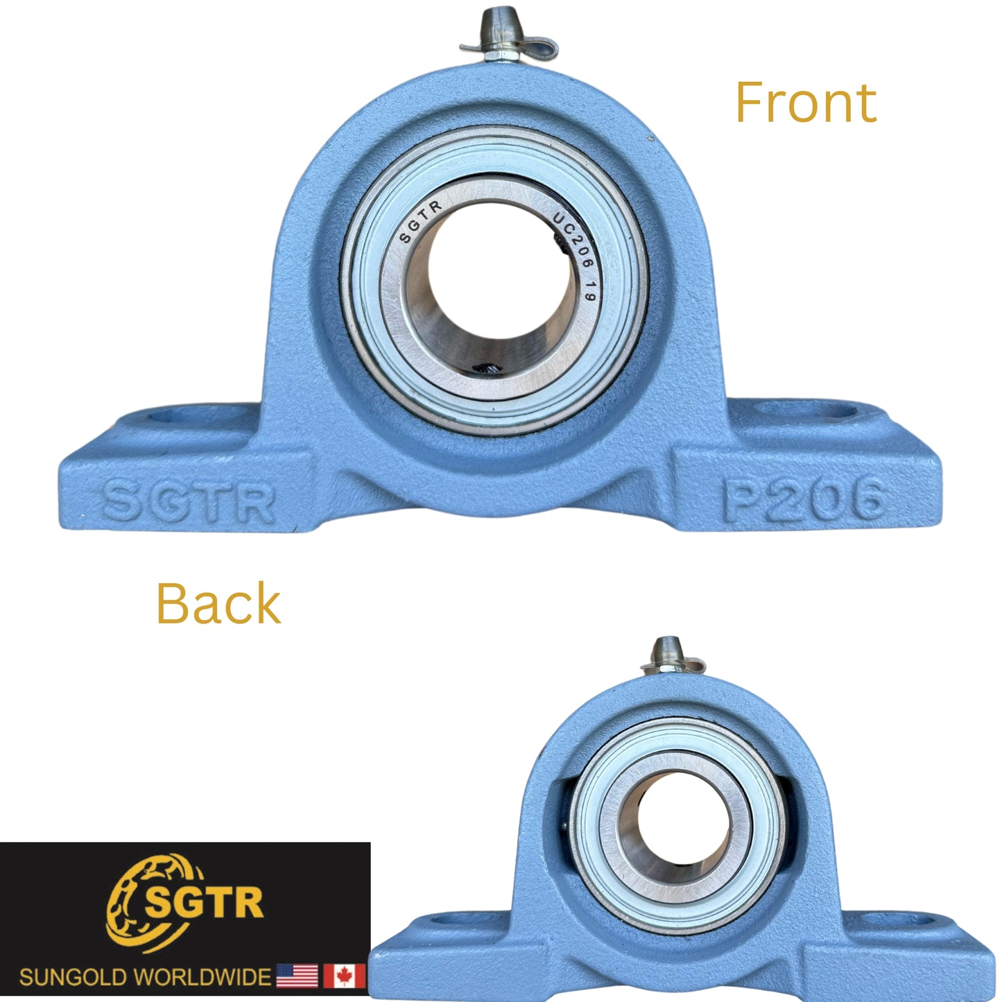UCP206-19 Pillow Block Bearing 1-3/16" Bore