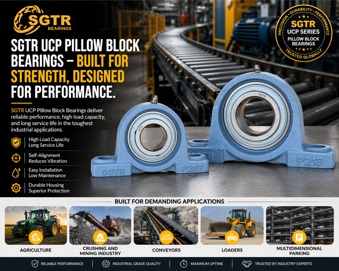 SGTR UCP pillow block bearing heavy duty industrial conveyor application