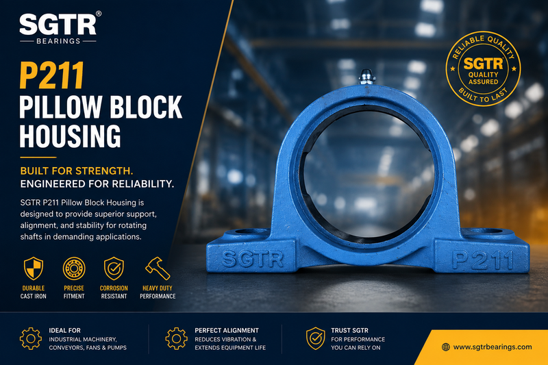 P211 Pillow Block Housing: Heavy-Duty Support for Industrial Applications