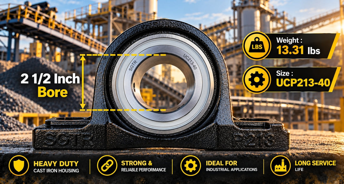 UCP213-40 Pillow Block Bearing: 2-1/2 Inch Bore Heavy-Duty Bearing for Industrial Applications