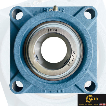 UCF211-32 4-Bolt Square Flange Bearing, 2" Bore