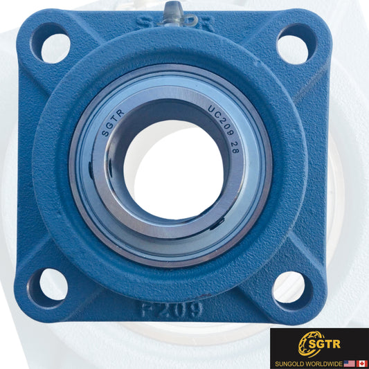 UCF209-28 Pillow Block Square Flange Mounted Bearing 1-3/4" Bore