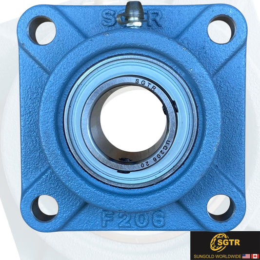 UCF206-20 4-Bolt Square Flange Bearing, 1-1/4" inch Bore