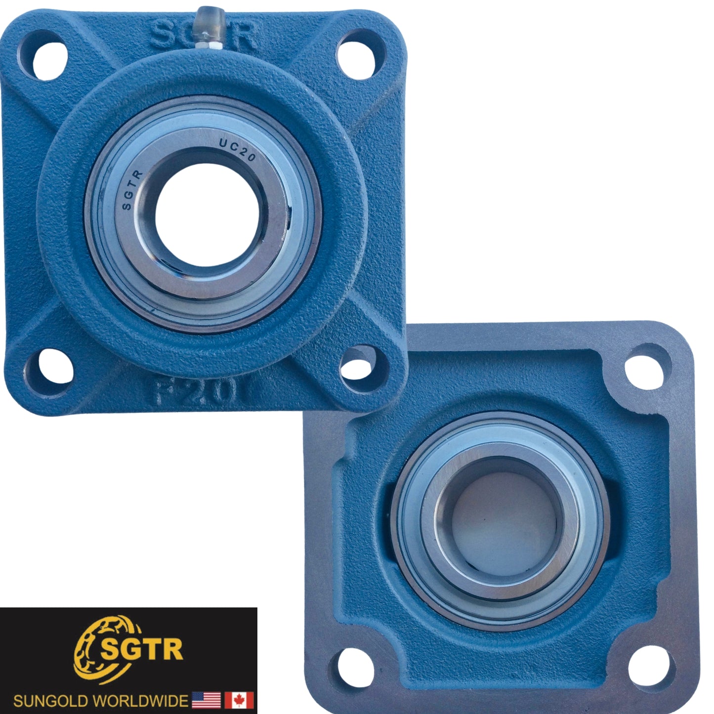 UCF204-12 Pillow Block Square Flange Mounted Bearing 3/4" Bore