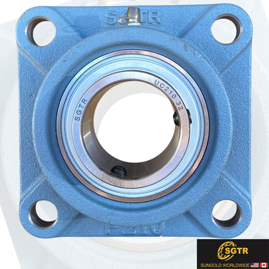 UCF210-32 4-Bolt Square Flange Bearing, 2" inch Bore