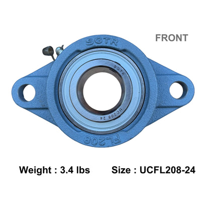 UCFL208-24 Two-Bolt Flange Bearing – 1-1/2" inch Bore