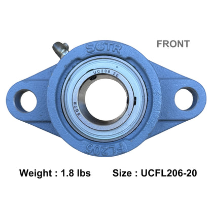 UCFL206-20 Two-Bolt Flange Bearing 1-1/4" Inch Bore