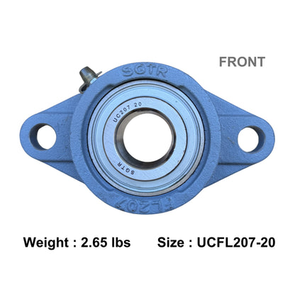 UCFL207-20 Two-Bolt Flange Bearing 1-1/4" Inch Bore
