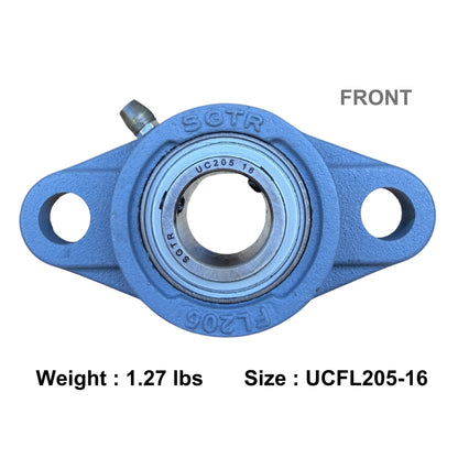 UCFL205-16 Two-Bolt Flange Bearing 1" Inch Bore
