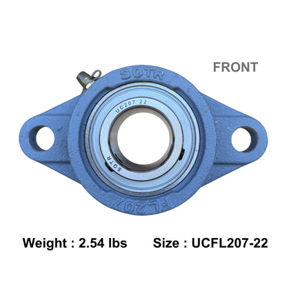 UCFL207-22 Two-Bolt Flange Bearing 1-3/8" Inch Bore
