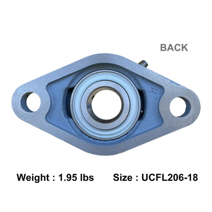 UCFL206-18 Two-Bolt Flange Bearing 1-1/8" Inch Bore
