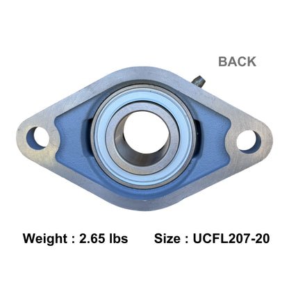 UCFL207-20 Two-Bolt Flange Bearing 1-1/4" Inch Bore