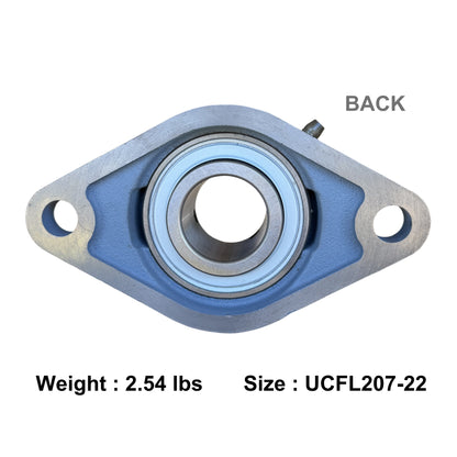 UCFL207-22 Two-Bolt Flange Bearing 1-3/8" Inch Bore