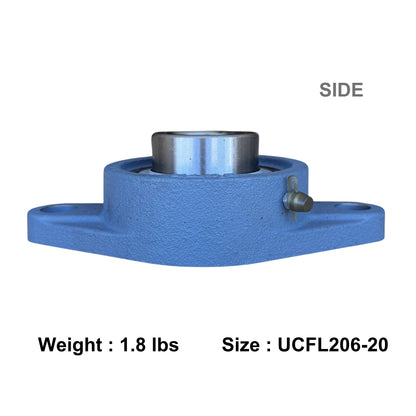 UCFL206-20 Two-Bolt Flange Bearing 1-1/4" Inch Bore