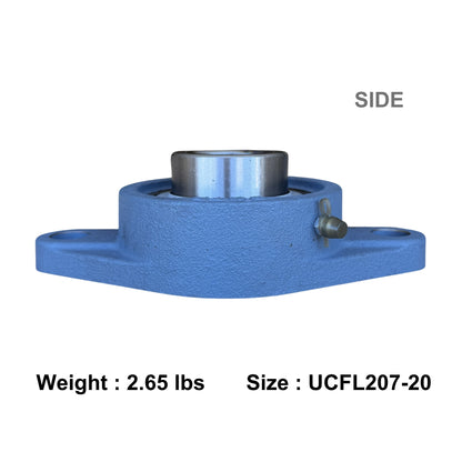 UCFL207-20 Two-Bolt Flange Bearing 1-1/4" Inch Bore