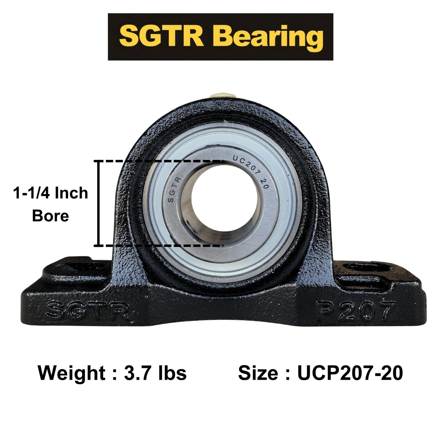 UCP207-20 Pillow Block Bearing 1-1/4" inch Bore