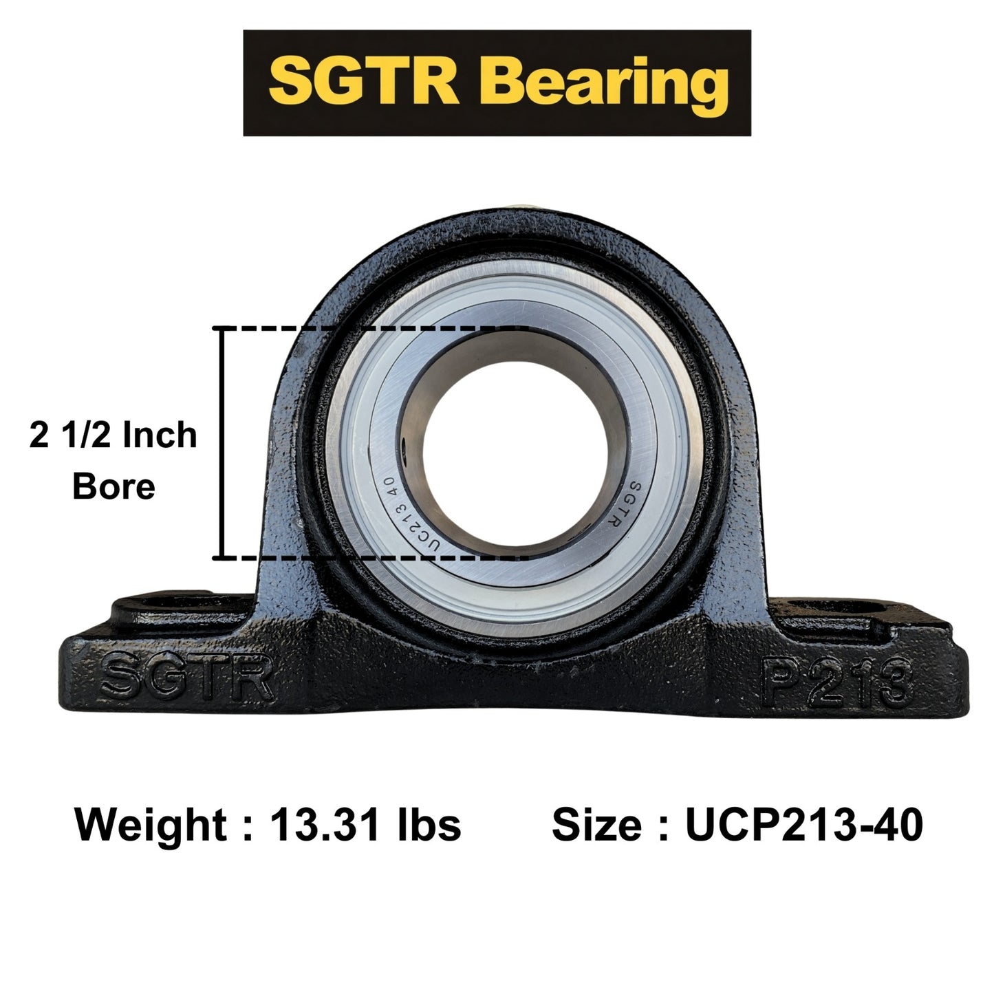 UCP213-40 Pillow Block Mounted Ball Bearing 2-1/2" inch Bore