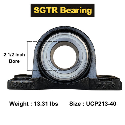 UCP213-40 Pillow Block Mounted Ball Bearing 2-1/2" inch Bore
