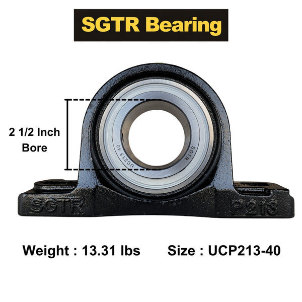 UCP213-40 Pillow Block Mounted Ball Bearing 2-1/2" inch Bore