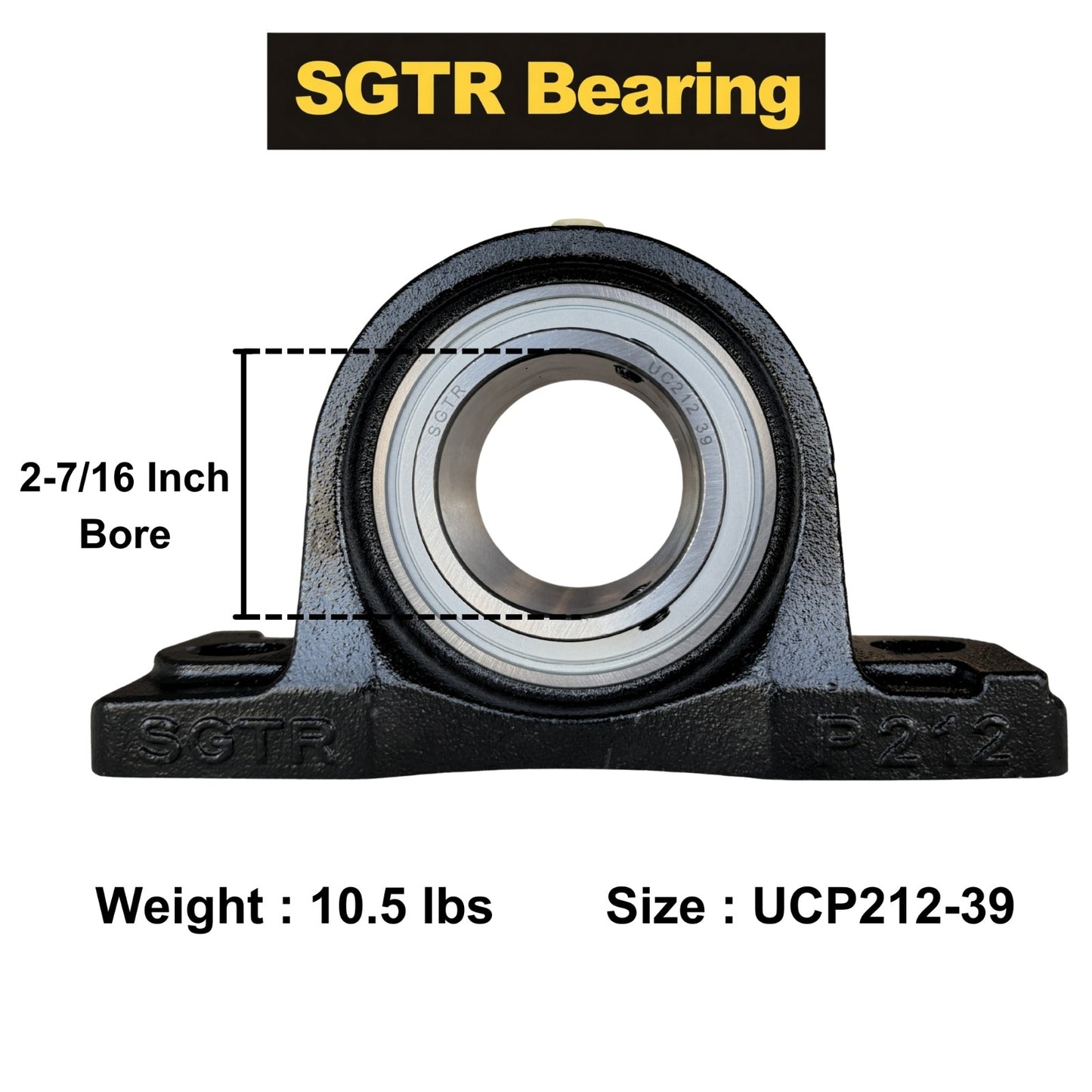 UCP212-39 Pillow Block Bearing 2-7/16" inch Bore